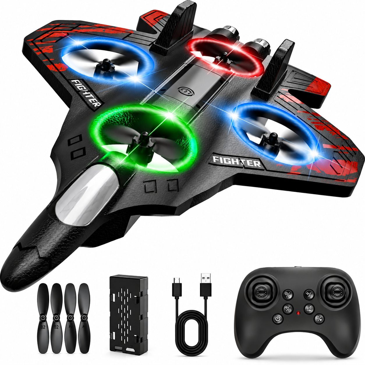 TurboFly 360° Stunt Fighter Aircraft